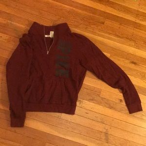 Pink maroon quarter zip